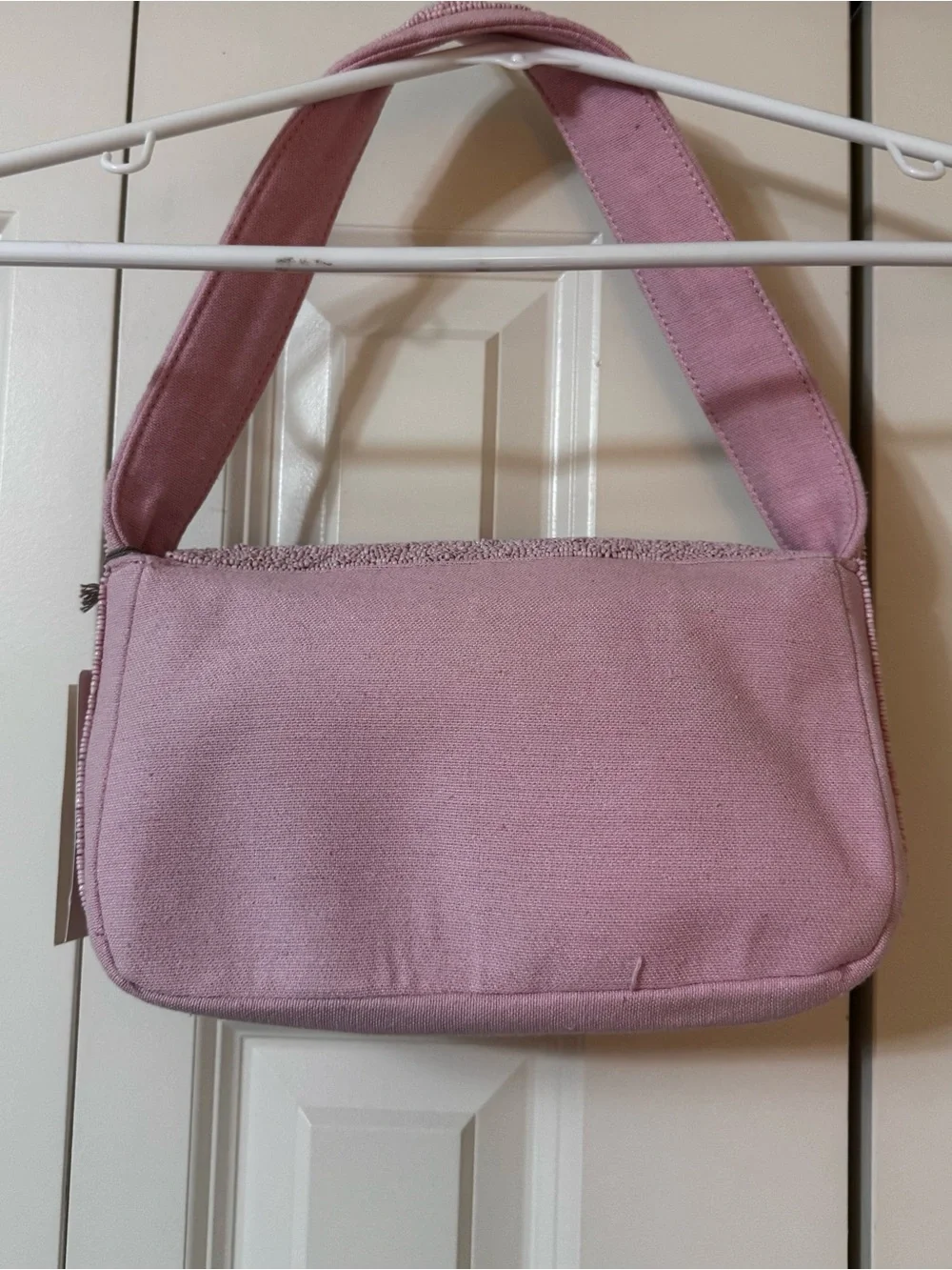 NWT A New Day™ Hand Beaded Chili Pepper Embellished Flap Shoulder Bag - Pink